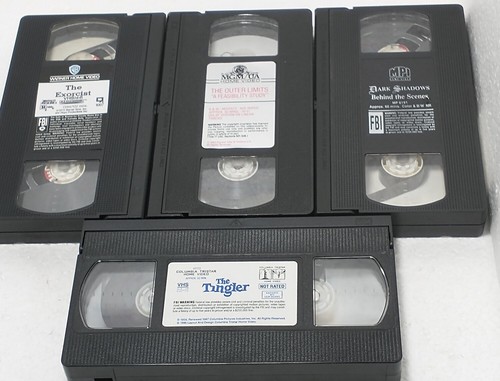 Set of 4 VHS tapes horror genre NOT TESTED Exorist/Tingler/Outer Limits/Shadow - Picture 4 of 6
