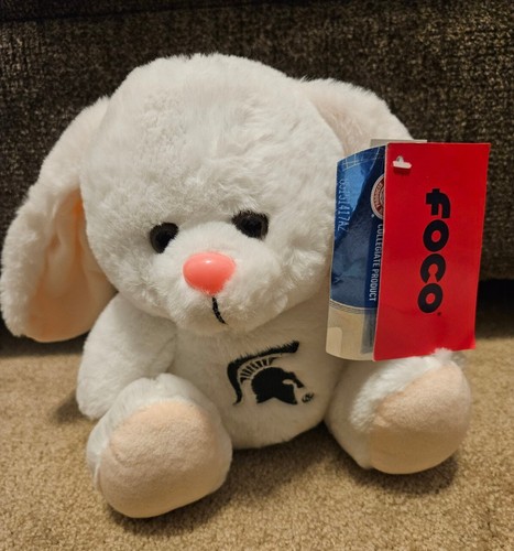 HTF Michigan State Spartans Plush Foco Bunny Spartans Official - Picture 1 of 2