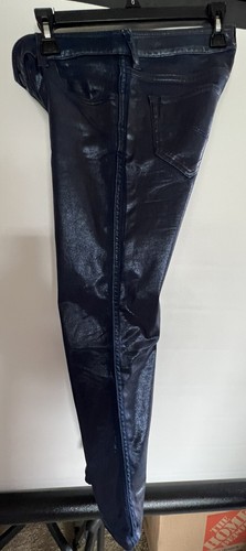 Emporio Armani Kate Womens Blue Coated Jeans Size 28 EUC - Picture 9 of 11