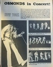 1972 Pictures of The Osmond Brothers in Concert