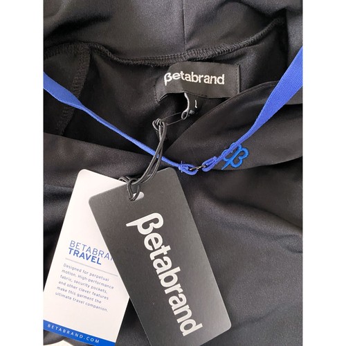 Betabrand Black Red Eye Travel Long Sleeve Hooded Dress Large NEW with Tags - Picture 4 of 4