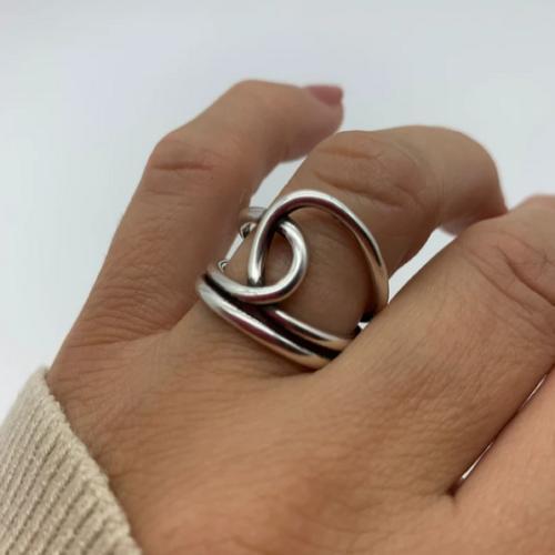 Anillo puro pesado de plata esterlina maciza hecho a mano para mujer regalo para Navidad - Imagen 9 de 12