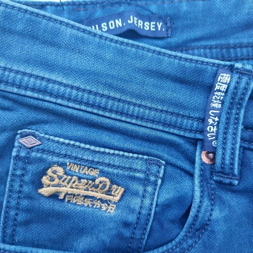 Superdry Wilson Jersey Womens NWT Tapered Denim Jeans / Medium / Blue - Picture 5 of 12