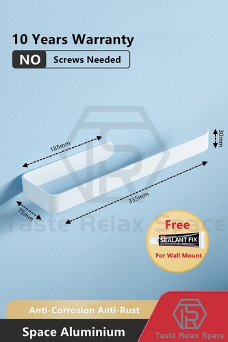 Kitchen Paper Towel Cling Wrap Holder Hanger Rack Organizer Under Cabinet Roll - Bild 14 von 15