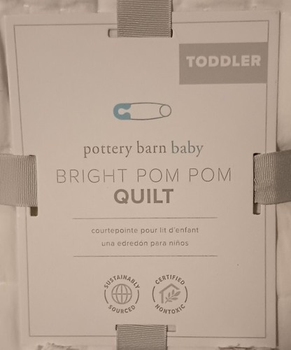 Edredón blanco para niños pequeños Pottery Barn bebé nuevo con etiquetas - Imagen 2 de 5