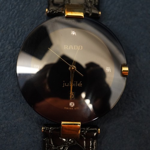 Rado Jubile Diamond Dial Quartz Watch New Battery, Keeps Time - Free Shipping US - Picture 2 of 9