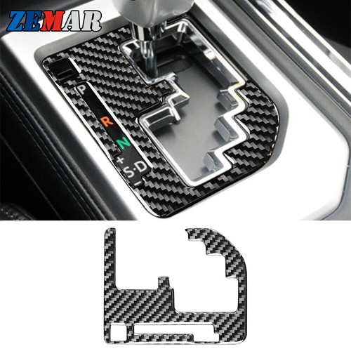 1Pc Carbon Fiber Gear Shift Panel Decor Sticker Trim For Toyota Tundra 2014-2018 - Imagen 1 de 12