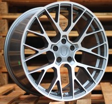 4 x 20 Inch 5x112 Multi Spoke Grey Polished Wheels: Fits For Porsche Macan