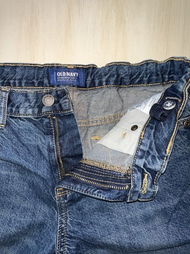 Old Navy Jeans Boys 14 Boot-Cut Blue Med Wash Adjustable Waist EUC - Picture 8 of 10