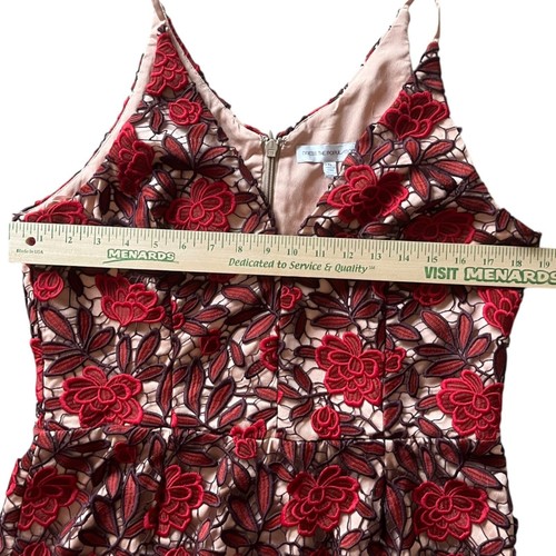 Kleid The Population Aurora Midikleid Damen XL Blumen bestickt transparente Spitze - Bild 11 von 13
