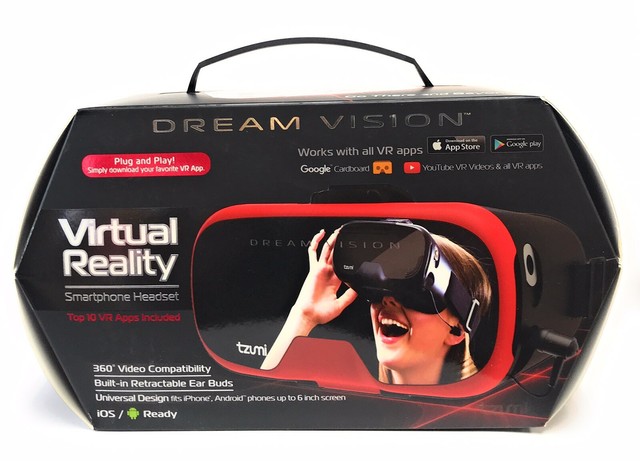 Tzumi Dream Vision Virtual Reality Smartphone Headset PE8653 Tzumi Dream Vision Virtual Reality Smartphone Headset PE8653
