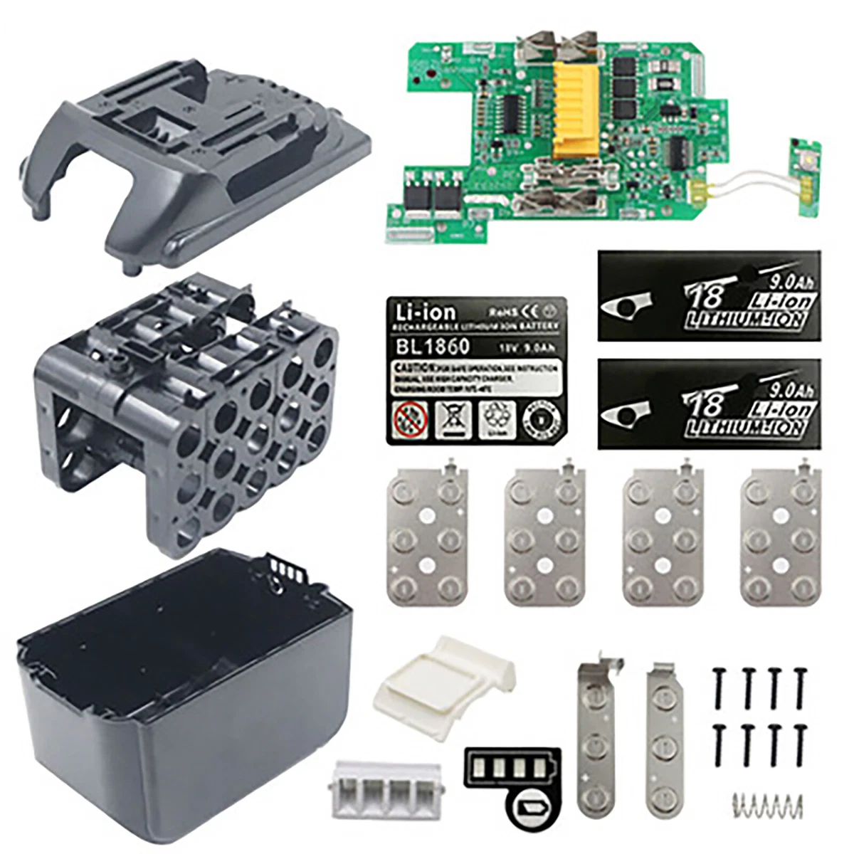 PCB Board Battery Shell Circuit Housing Case for MAKITA 18V 9Ah Li