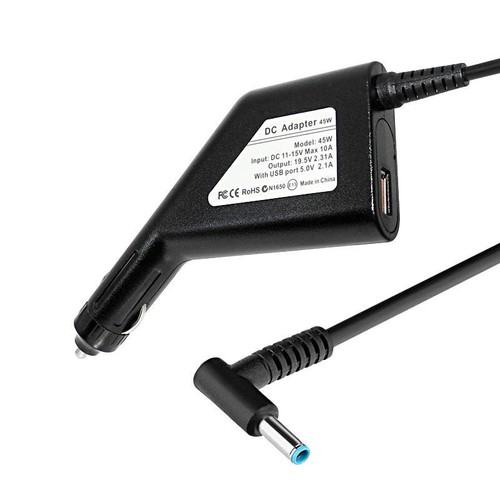 Laptop Car Charger DC Power Supply Adapter For HP Notebook Computer Travel + USB - Picture 6 of 6