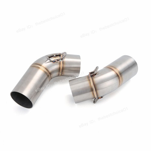 For Ducati Monster 696 695 795 796 1100 Exhaust Mid Link Pipe 51mm Muffler Tips - Picture 16 of 16