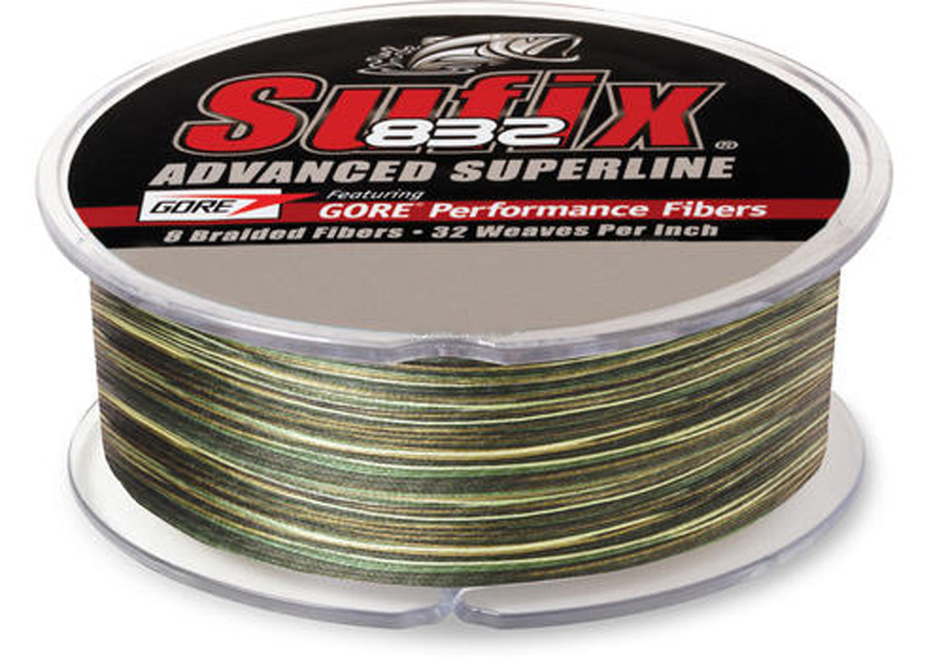 Sufix 832 Braid Camo 600yds CHOOSE YOUR SIZE Sufix 832 Braid Camo 600yds CHOOSE YOUR SIZE