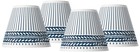 Set of 4 Giclee Empire Print Lamp Shades Freeport Small 3x6x5 Candelabra Clip-On