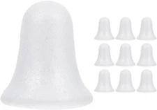 10 Pcs Craft Foam Bells White Foam Christmas Bells Polystyrene Bells Shapes for