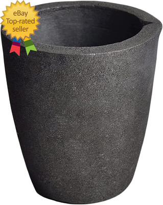 4 8KG Foundry Clay Graphite Crucibles Black Cup Furnace Torch Melting Casting