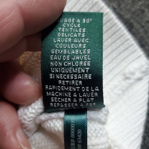 Ralph Lauren Pullover Damen Gr. XL weiß rosa LRL Active Cardigan Strick Wappen PLL - Bild 14 von 15