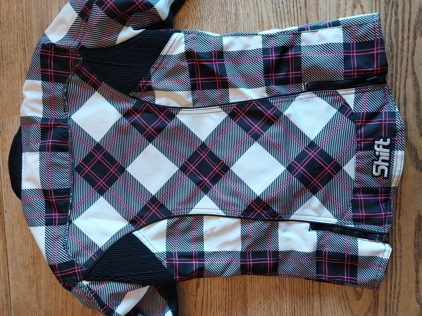 Shift Envy Plaid Jacket Armour Padding Motocross … - image 6