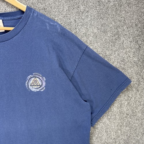 Vintage Nike ACG Shirt Mens XL Navy Spell Out 90s All Conditions Gear Nature Art - Picture 3 of 8