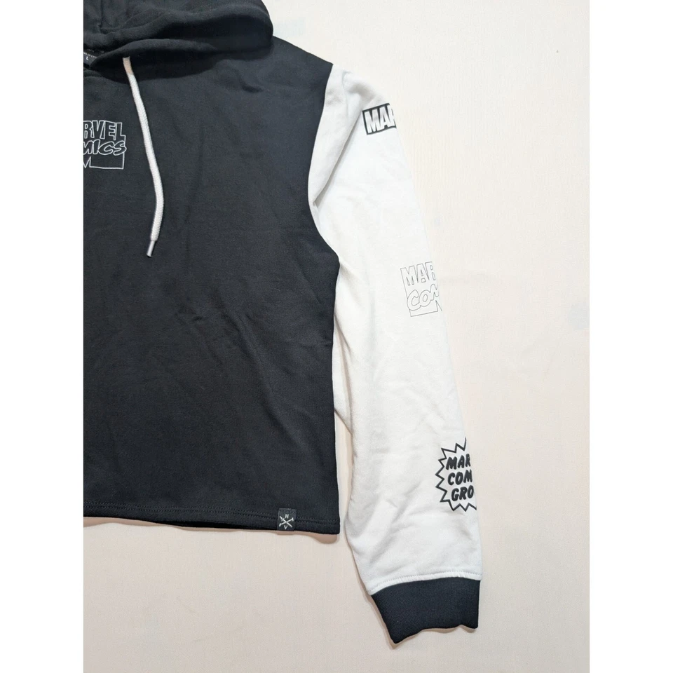 Moletom cropped feminino Marvel Comic icônico confortável loungewear lã tamanho médio - Imagem 4 de 4