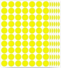 Color coding dot stickers round labels