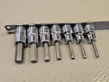 Snap On 208FAY SAE 3/8 Drive Hex Bit Socket Driver Set 7 pc  9/64 - 3/8 USA MINT