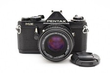 Exc 3 PENTAX ME SLR 35mm Film Camera Black SMC PENTAX-M 50mm 1:2 Lens From JP