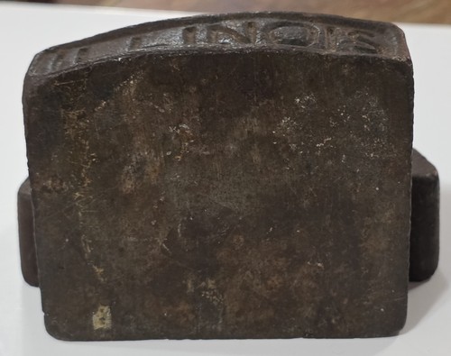 RARE 1920s Illinois Indian Chief Cast Iron Single Bookend - Picture 6 of 6