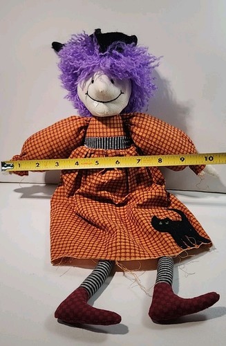 Vintage Hallmark Halloween HEXE Stoff Stoff Stoffpuppe. - Bild 10 von 19