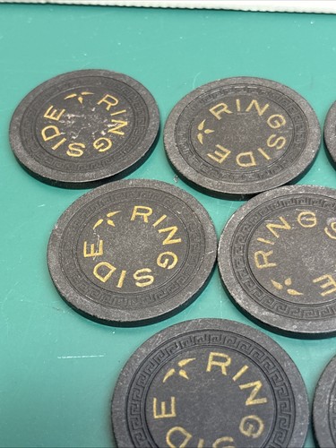 Ringside  Poker Chips - 15 Chips  East St Louis IL Old Casino Free Shipping - Picture 3 of 13