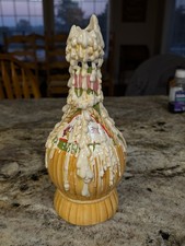Laura Kelly Chianti Wine Candle Drip Glazed Pottery Vase Ceramic