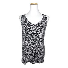 DKNY Black and White Sleeveless Top 55 125748565