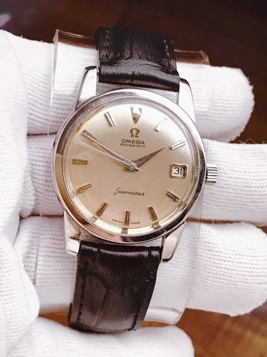 VINTAGE 1962 OMEGA SEAMASTER 24J AUTOMATIK CAL 562 HERREN ARMBANDUHR SWISS - LÄUFT