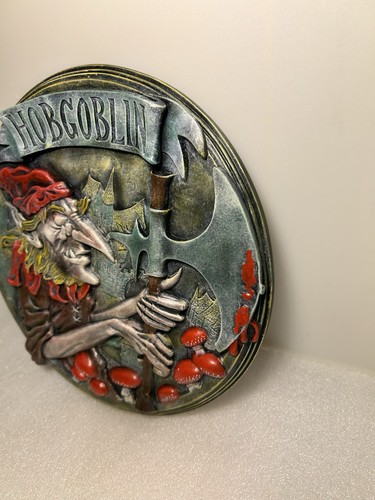 WYCHWOOD BRAUEREI WICKED EVIL HOBGOBLIN 9" RUNDES BARSCHILD/PLAKETTE. ENGLAND - Bild 3 von 20