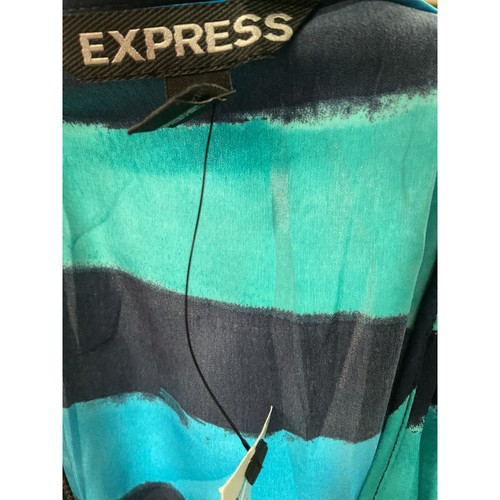 Express blau gestreiftes Blousonkleid - Damen M - Bild 3 von 4