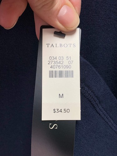 Neu mit Etikett - T by Talbots Langarmshirt marineblau Baumwolle Modal - M - Bild 8 von 9