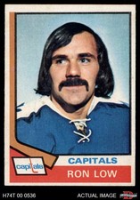 1974 Topps #39 Ron Low Capitals-Hockey RC 5 - EX
