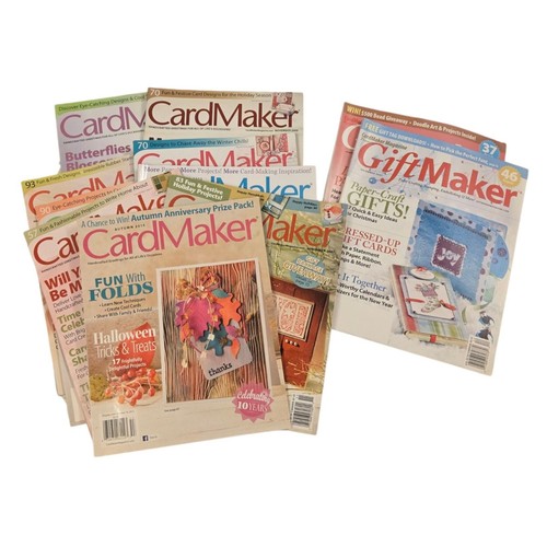 Menge 12 CardMaker und GiftMaker Zeitschriften Papier Basteln Karten Design Projekte
