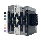 Kingsmile Book Ends, Adjustable Bookends for Shelves, Metal Bookends for Heav...