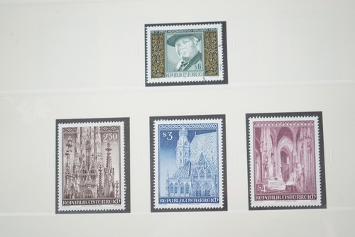 AUSTRIA 1974-1986 COLLECTION OF 400 STAMPS MINT & USED STORED IN SAFE ALBUM - Picture 24 of 24