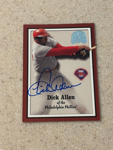 2000 Fleer Greats of the Game #103 Dick Allen signed card
