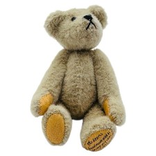 Dollhouse Miniature LITTLE GEM TEDDY BEAR Jointed Handmade Bear Gray 1995 VTG