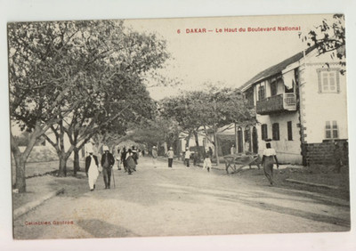 Dakar - Senegal - Boulevard National - Vintage Postcard