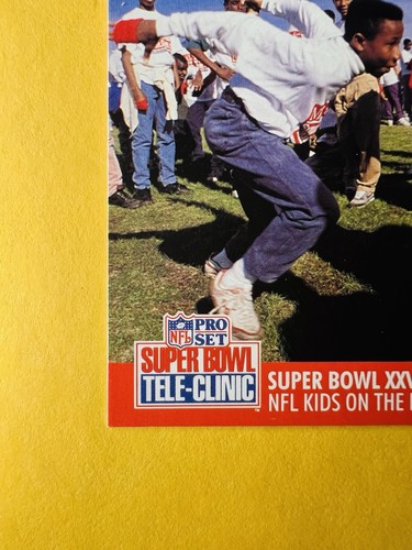 1990 Pro Set Super Bowl XXV Tele-Clinic Promo Card "NFL Kids on the Block" - Bild 5 von 6