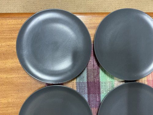 IKEA Dinner Plates Stoneware 12011-1 Dark Gray Matte - Set of 4 - Picture 2 of 9
