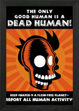Futurama Funny Robots Framed Wall Art Poster Canvas Print Picture