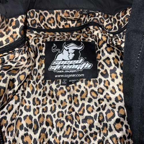 Speed and Strength Little Miss Dangerous Women's Motorcycle Jacket Medium Black - Picture 5 of 11