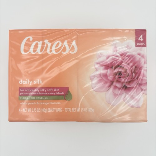 80 Riegel CARESS DAILY SILK Seife Blumenöl Essenz 3,75 Oz Schönheit - EINGESTELLT - Bild 2 von 5